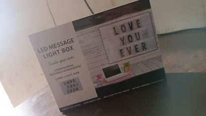 Black Mini A6 Magnetic Cinematic Light Box with 82 Characters and 10 Emojis  (1 Set) Your Brand