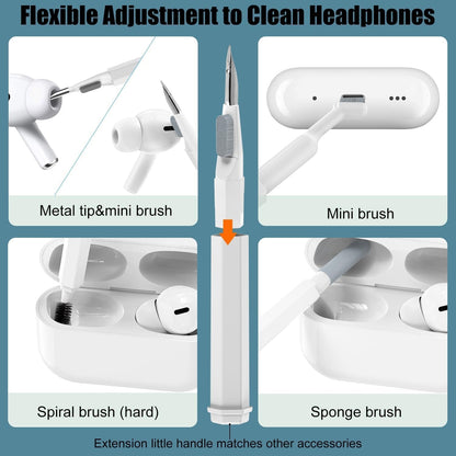 Keyboard Cleaner Kit, 20-in-1 Laptop Phone Screen Cleaning Kit, Keyboard Cleaning Kit with Electronic Cleaning Brush Spray for AirPods Pro,  iPhone Pro, Camera, Computer Cleaning  Your Brand