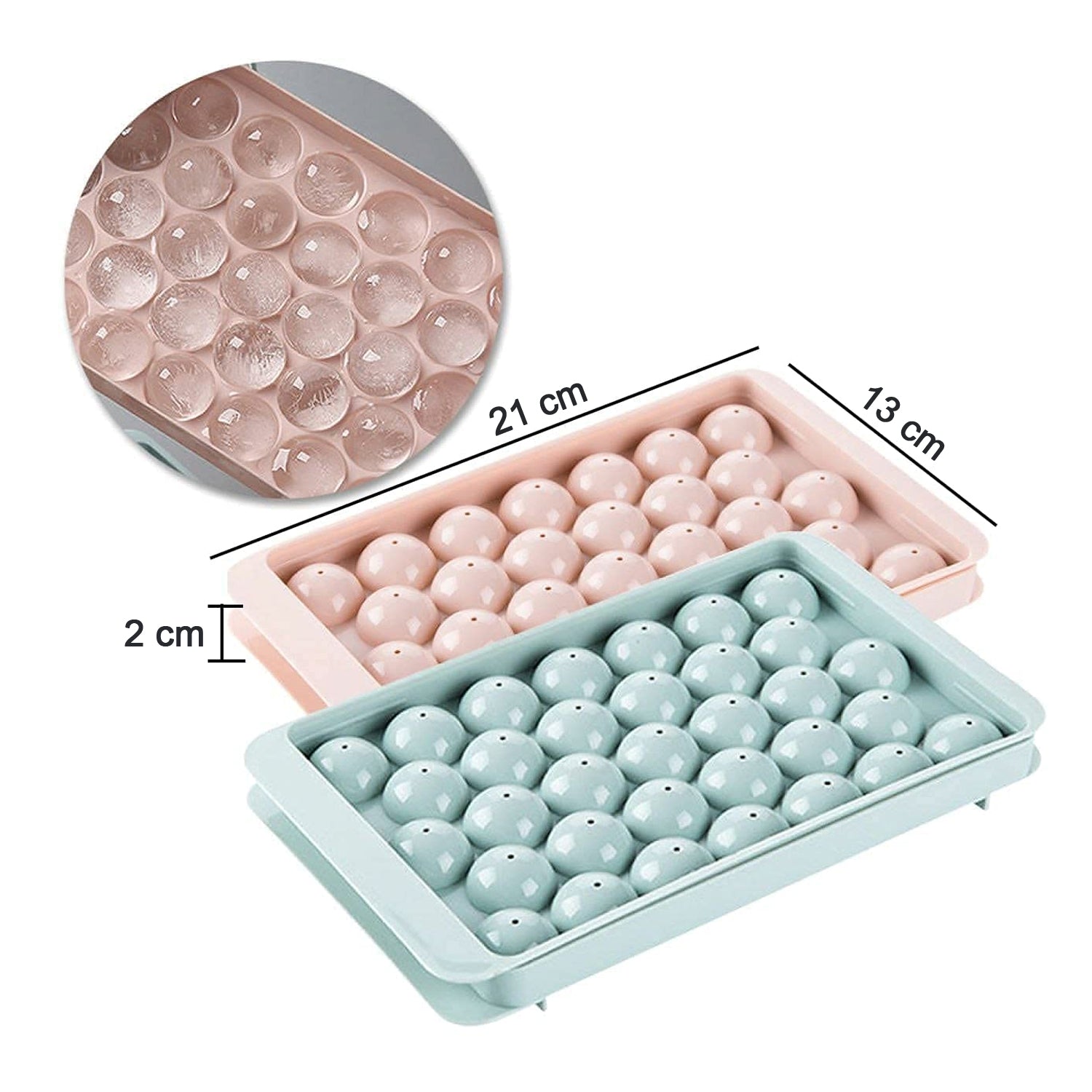 Plastic Round BPA Free Reusable Ice Cube Ice Ball Mold / Lollipop Candy Maker (20x12cm) Your Brand