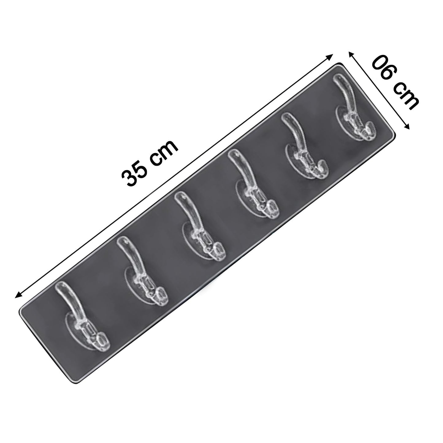 Adhesive Golden &  Transparent Heavy Duty Wall Hook Your Brand