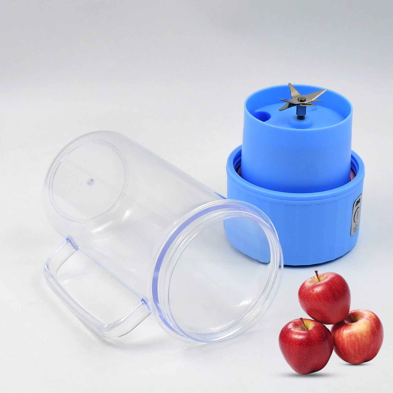 Portable Electric Juicer With Handle & Straw, USB Rechargeable 6 Stainless Steel Blades (500 ML) Your Brand