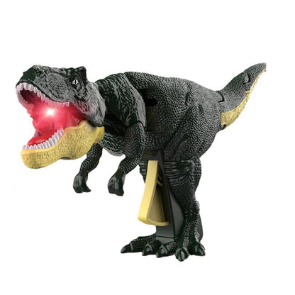 Dinosaur Roaring Toys Trigger, Dinosaurs Toys with Dinosaur Sound Lighting Model Vibrating Head Moving (3 + Years / 1 Pc) Your Brand