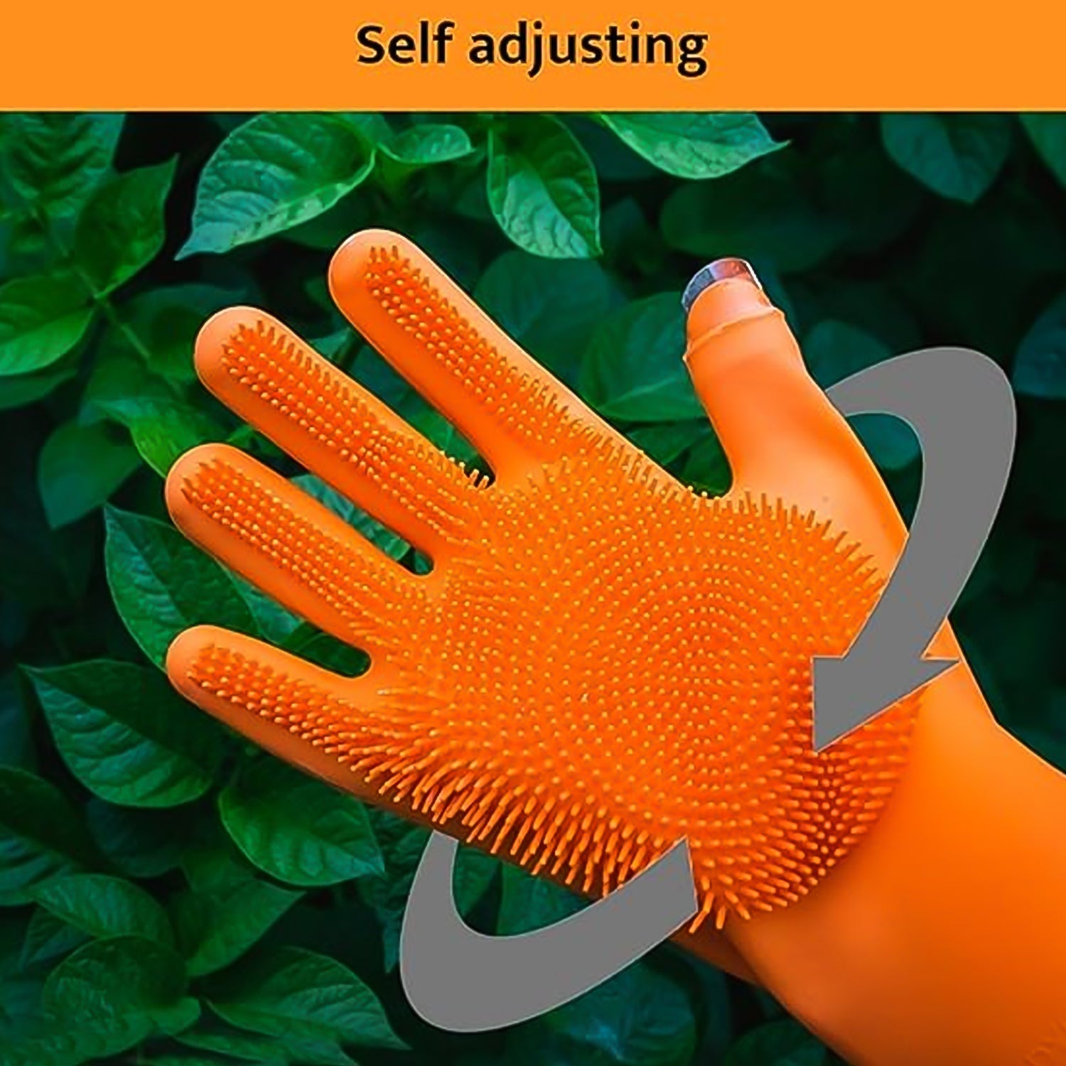 Silicone Glove with Multi-Function Blade for Cutting and Cleaning Vegetables Fruit and Other Cultures Gardening Tool (1 Pc) Your Brand