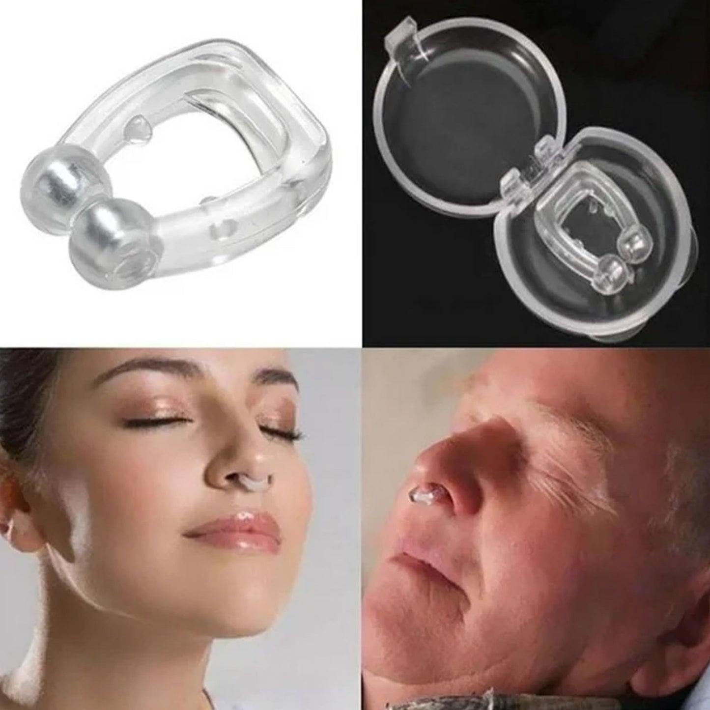 Anti Snore device for men and woman Silicone Magnetic Nose Clip For heavy Snoring sleeper, Snore Stopper, Anti Snoring Device (1 Pc) Your Brand