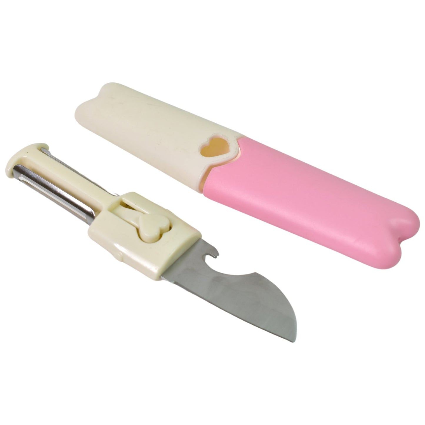 2 in 1 Knife, Multifunctional peeler fruit knife (1 Pc / Loose) Your Brand