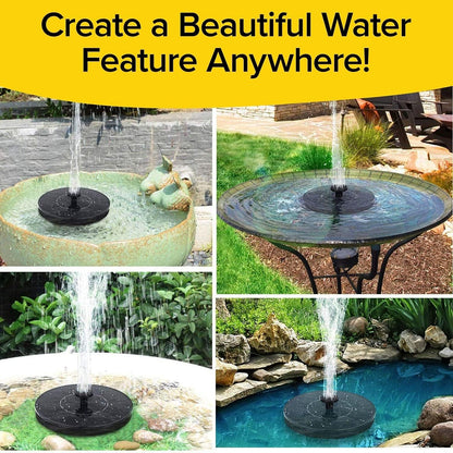Fast Fountain by Pocket Hose - Solar-Powered - Instantly Adds a Water Feature Virtually Anywhere - 5 Spray Modes - No Installation or Batteries Required - Great for Bird Baths, Pools, Pond & More (1 Pc) Your Brand