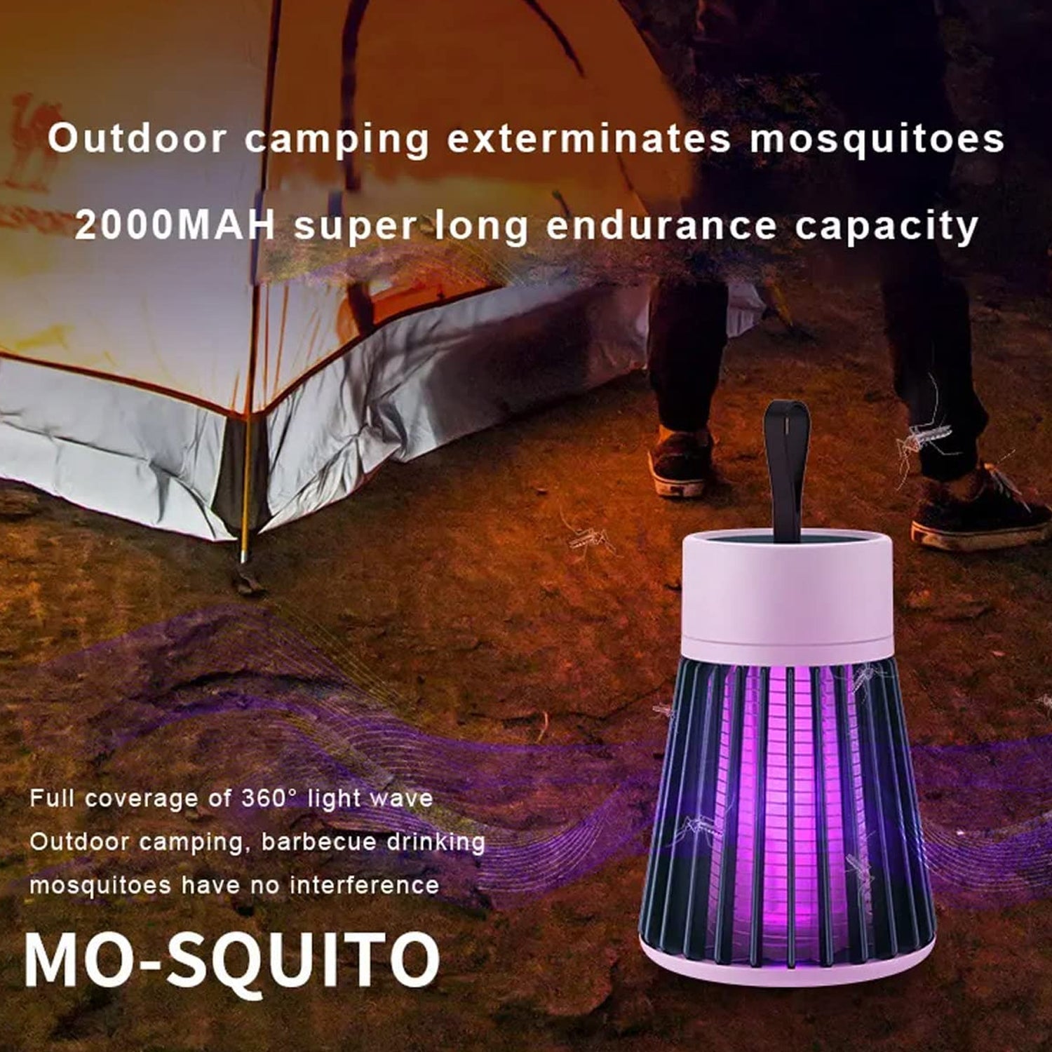 Mosquito Killer Machine  Mosquito Killer USB Powered Bug Zapper Mosquito Lamp For Home Electric LED Lamp Mosquito Killer Indoor  /  Outdoor Mosquito Trap Machine Your Brand