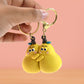 2-in-1 Cute Cartoon Couple Keychain