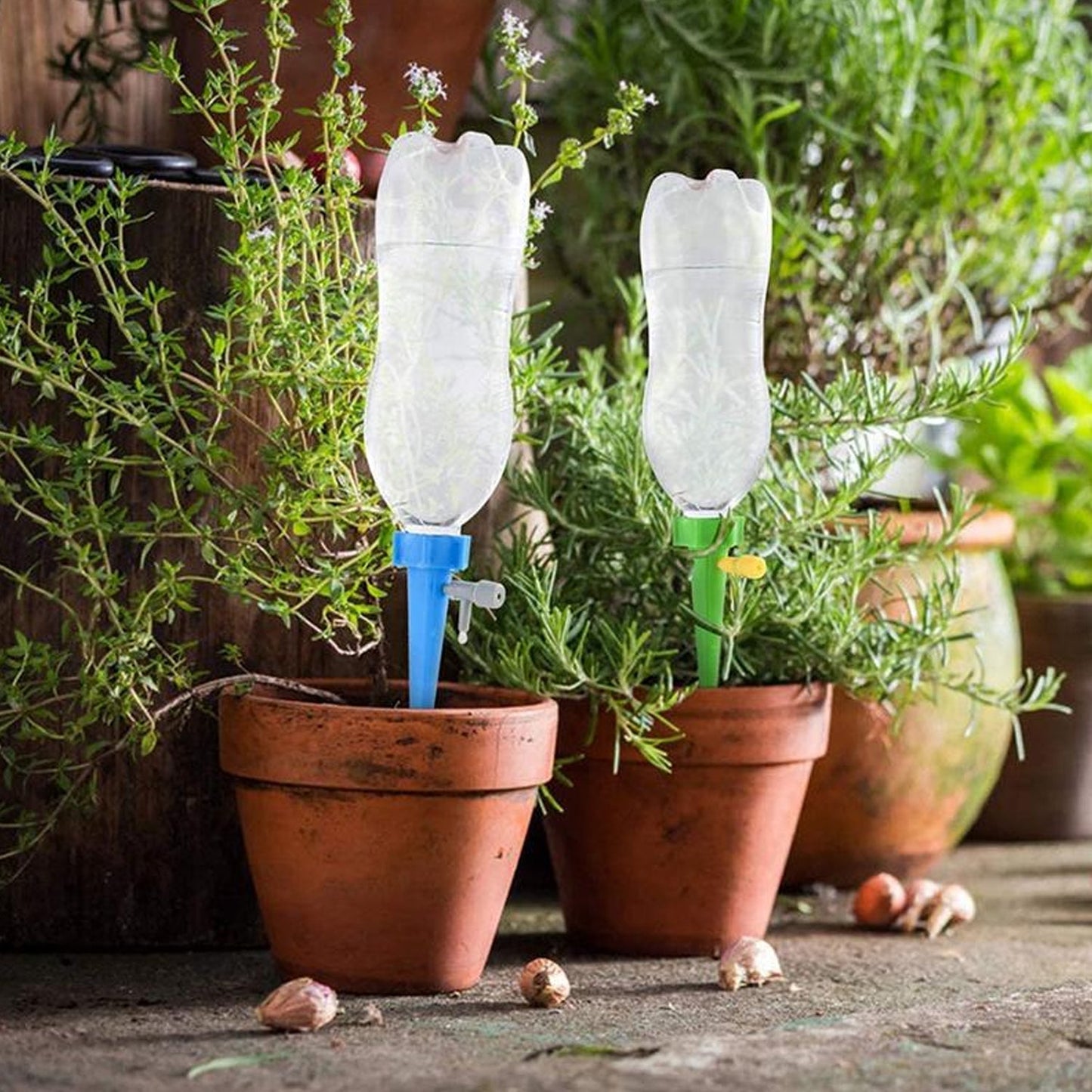 Plant Watering Spikes self Watering Spikes Water dripper for Plants, Adjustable Plant Watering Devices with Slow Release Control Valve Switch Your Brand