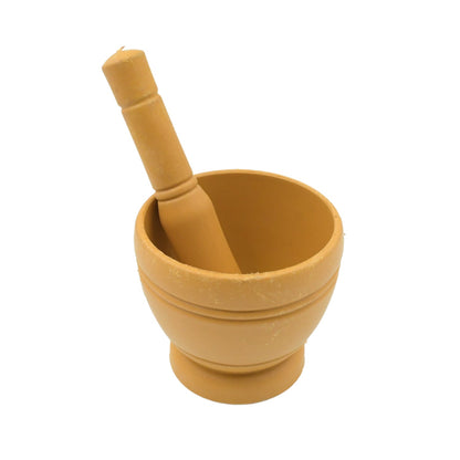 Mortar and Pestle Set for Spices, Okhli Masher, Khalbatta, Kharal, Mixer, Natural & Traditional Grinder and Musal, Well Design for Kitchen, Home, Herb Your Brand