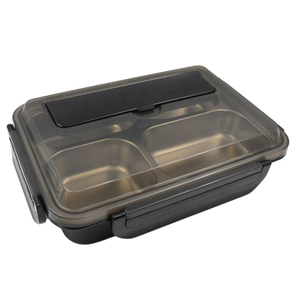 4 Compartment Insulated Lunch Box Stainless Steel |Tiffin Box for Boys, Girls, School & Office Men for Microwave & Dishwasher & Freezer Safe Adult Children Food Container (1 Pc) Your Brand