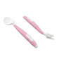 Silicone Bendable Kids Spoon & Fork Set – Toddler Self-Feeding Utensils (2 Pc Set)