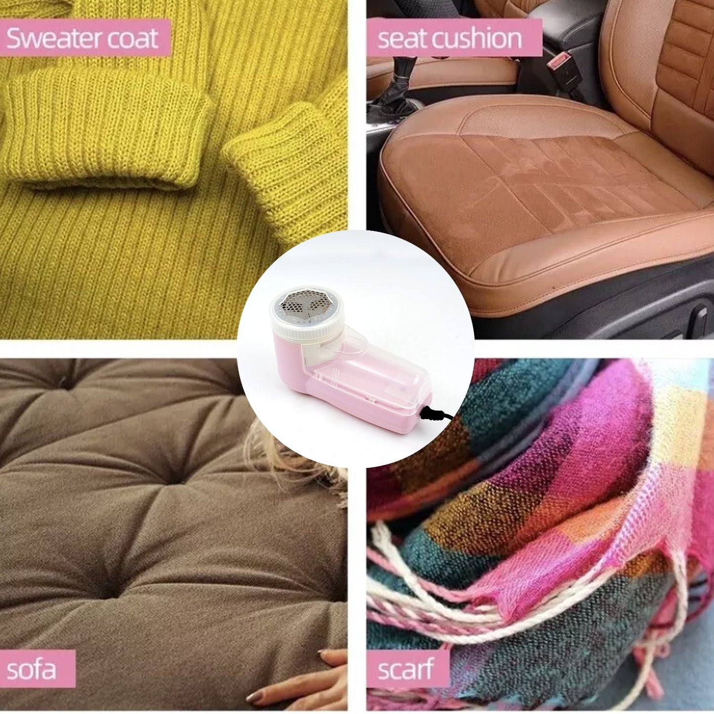 Creative Mind Lint Remover For All Woolens Sweaters, Blankets, Jackets (1 Pc / With Cleaning Brush) Your Brand