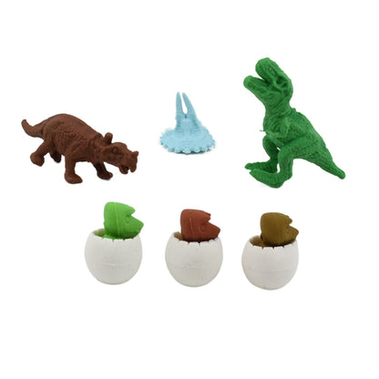 Dinosaur Shaped Erasers & Egg shape Eraser for Kids, Dinosaur Erasers Puzzle 3D Eraser, Mini Eraser Dinosaur Toys, Desk Pets for Students Classroom Prizes Class Rewards Party Favors (5 Pcs Set) Your Brand