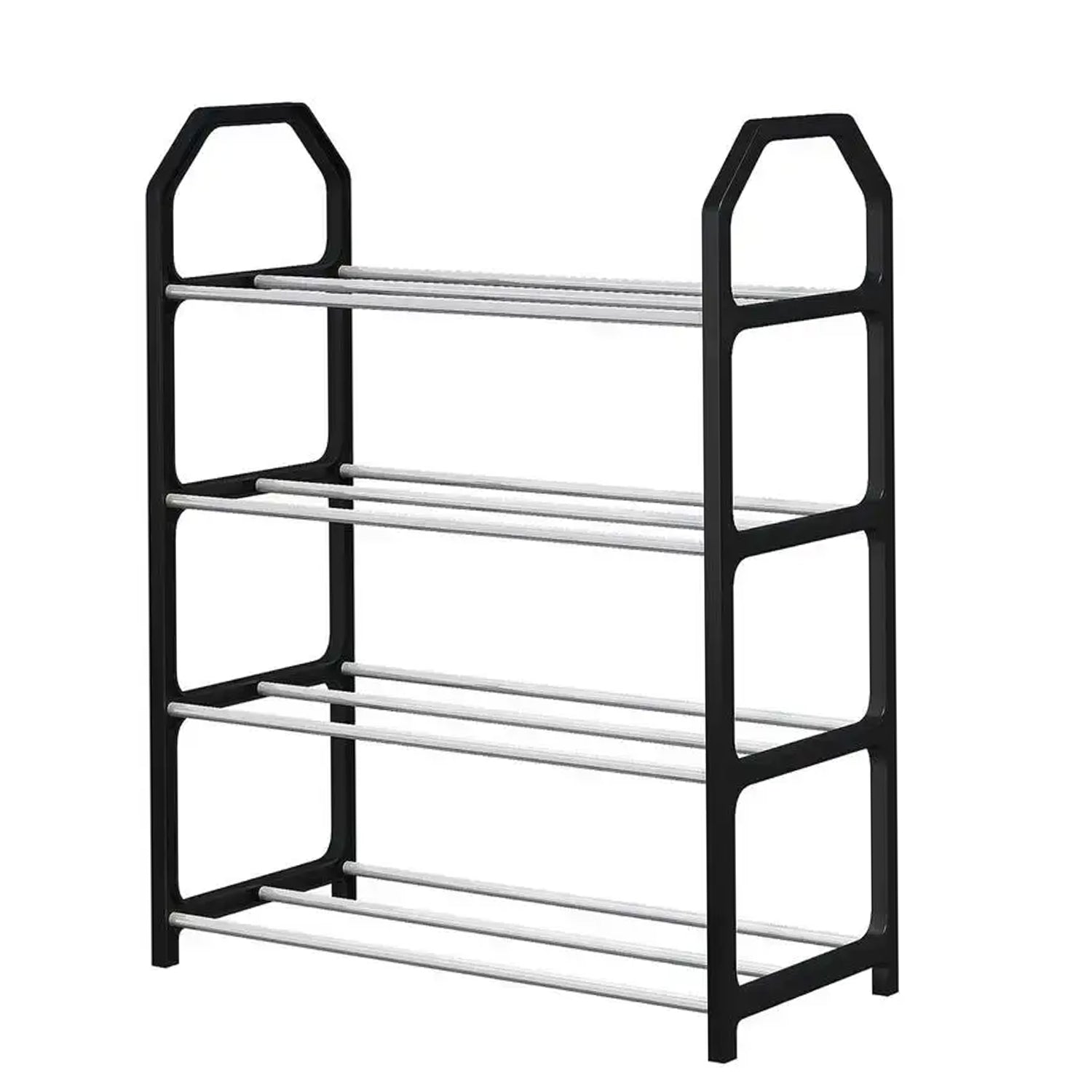 4 Layer Space‑saving Shoes Show Rack Folding Shoe Rack (1 Pc) Your Brand