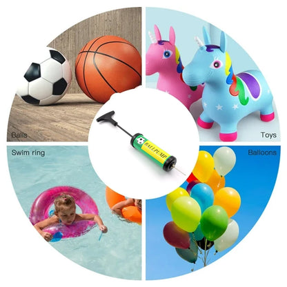 Inflator Air Ball Pump Soft Bouncing Ball Development Kids Toy, Sports Plastic Pump for Soccer, Basketball, Football, Volleyball Ball (17 Cm) Your Brand