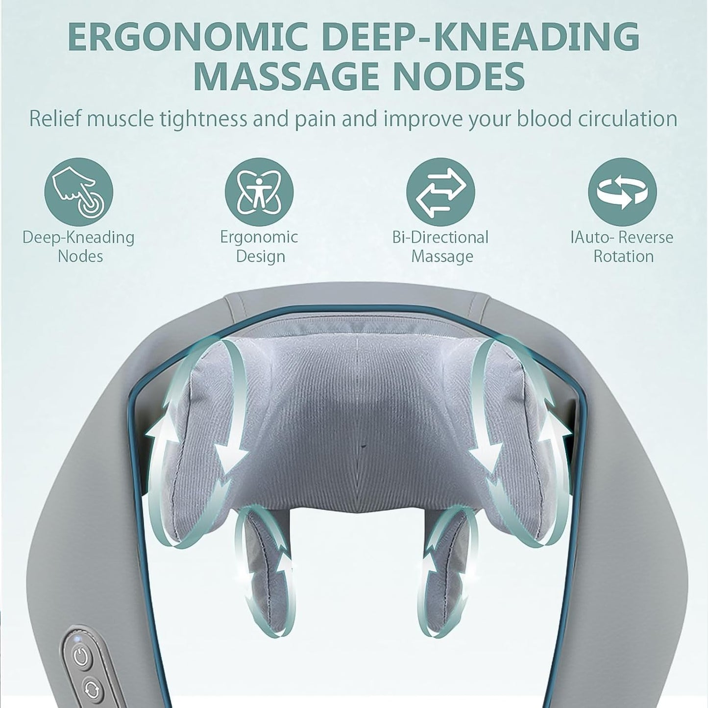 Neck & Shoulder Massagers with Heat, Electric Rechargeable (1 Pc) Your Brand