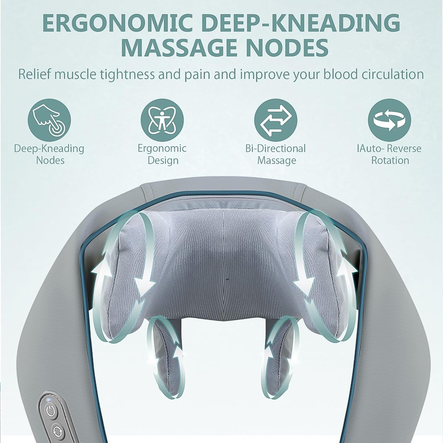 Neck & Shoulder Massagers with Heat, Electric Rechargeable (1 Pc) Your Brand