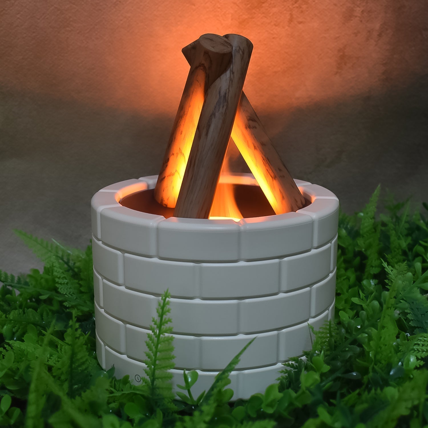 Bonfire Shaped Diffuser Essential Oil Diffuser Multi Function Flame Oil Diffuser (1 Pc) Your Brand