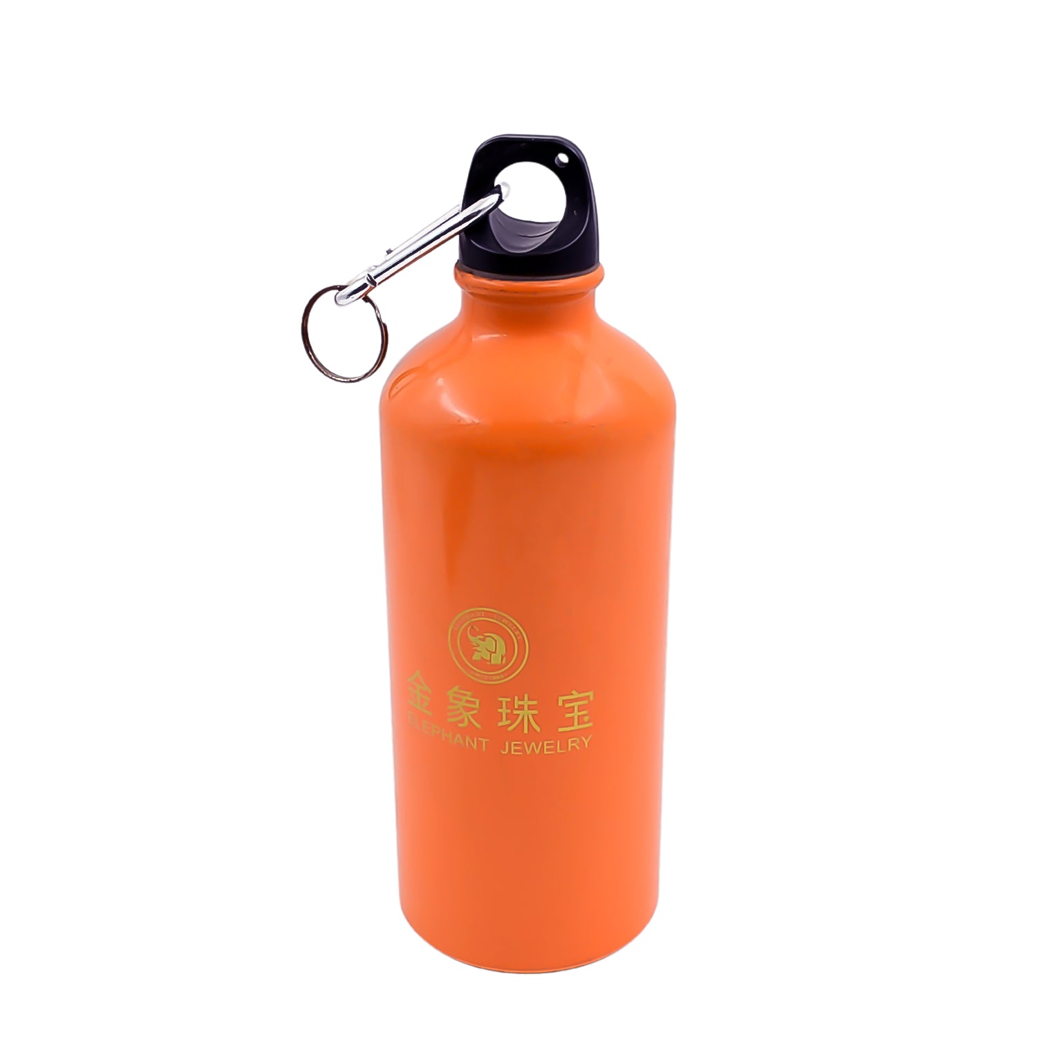 Aluminium Sports Water Bottle, 1 Pc (Capacity 400 ML Approx) Your Brand