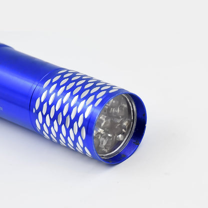 Portable Mini Torch, Super-Bright Mini 9 LED Bulb Pocket Torches - Torch Flashlight for Camping, Hiking, DIY, Travelling, Outdoors and More 3 Battery operated (Battery not included / 1 pc / Mix Color) Your Brand