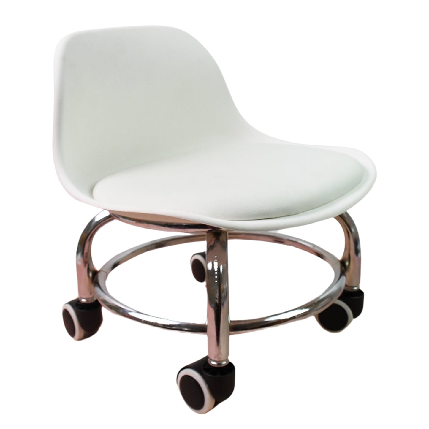 Heavy Duty Round Rolling Stool with Wheels Pedicure Stool (1 pc) Your Brand