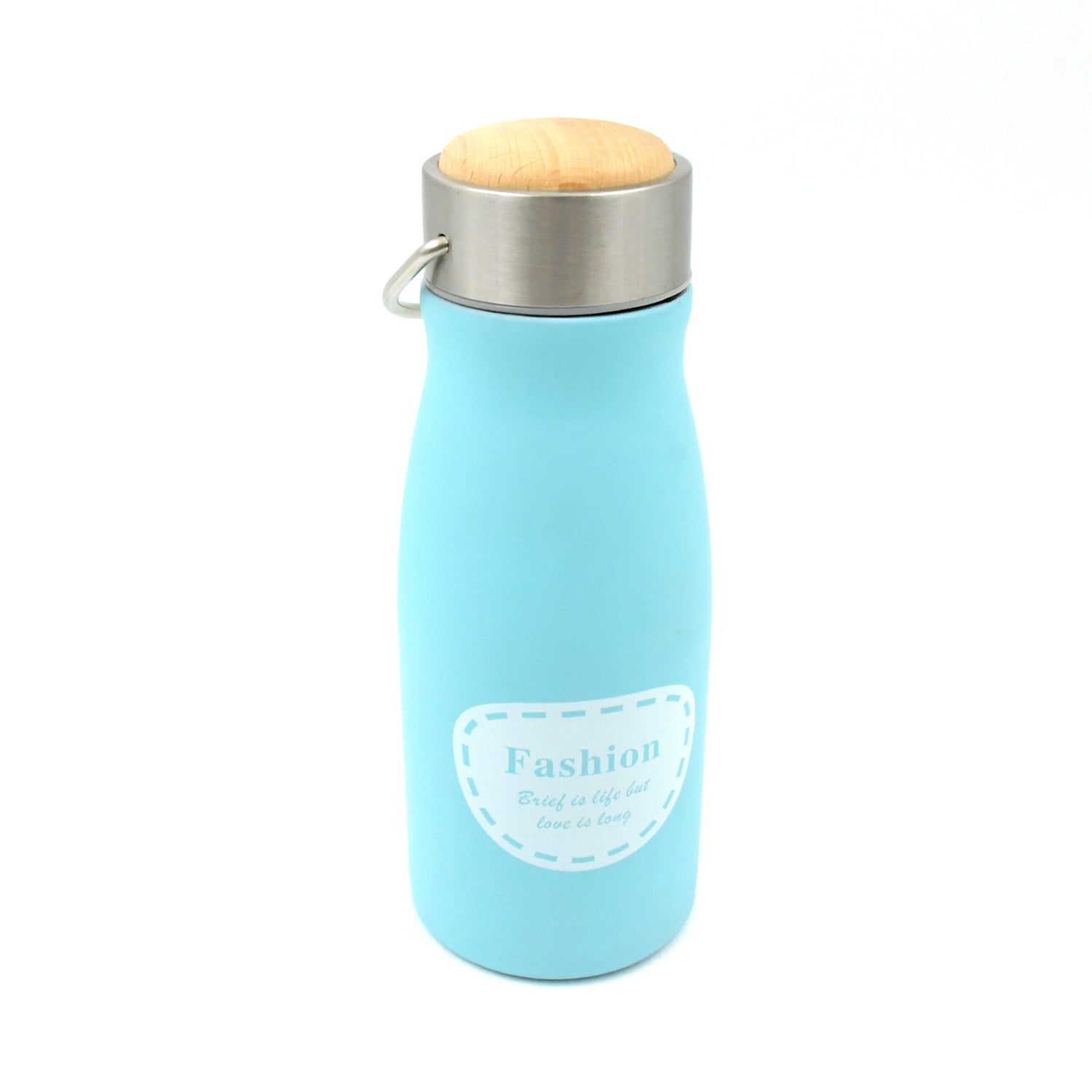 Stainless Steel Water Bottle With Handle, Fridge Water Bottle, Stainless Steel Water Bottle Leak Proof, Rust Proof, Hot & Cold Drinks, Gym Sipper BPA Free Food Grade Quality, Steel fridge Bottle For office / Gym / School (360 ML) Your Brand