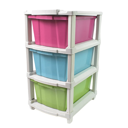 3-Layer Plastic Drawer Storage Organizer, Multi-Purpose Cabinet (1 Pc / Mix Color) Your Brand