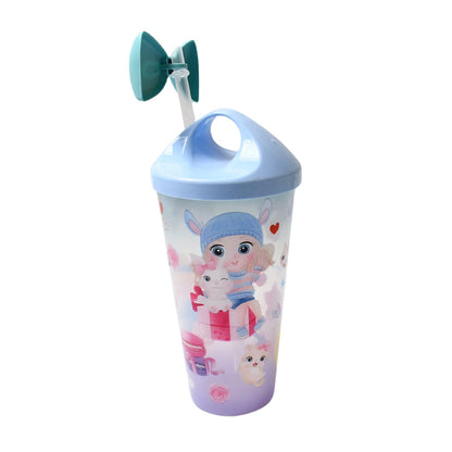 Unicorn Water Bottle with Straw & Lid for Kids (Without Light) Your Brand