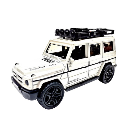 Alloy Metal Pull Back Die-cast Car, Jeep Model Car Off Road Die cast Metal Pullback Toy car with Doors Open Boys Gifts Toys for Kids Age 3+ Years (Pack of 1) Your Brand