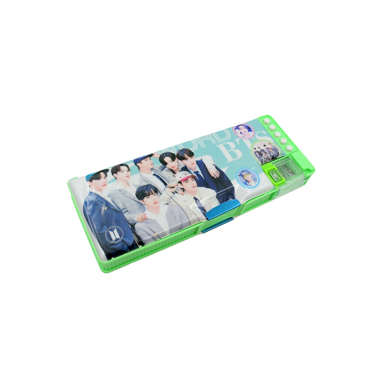 Multipurpose Compass Box (2 Compartments): Cartoon Pencil Case for Kids Your Brand