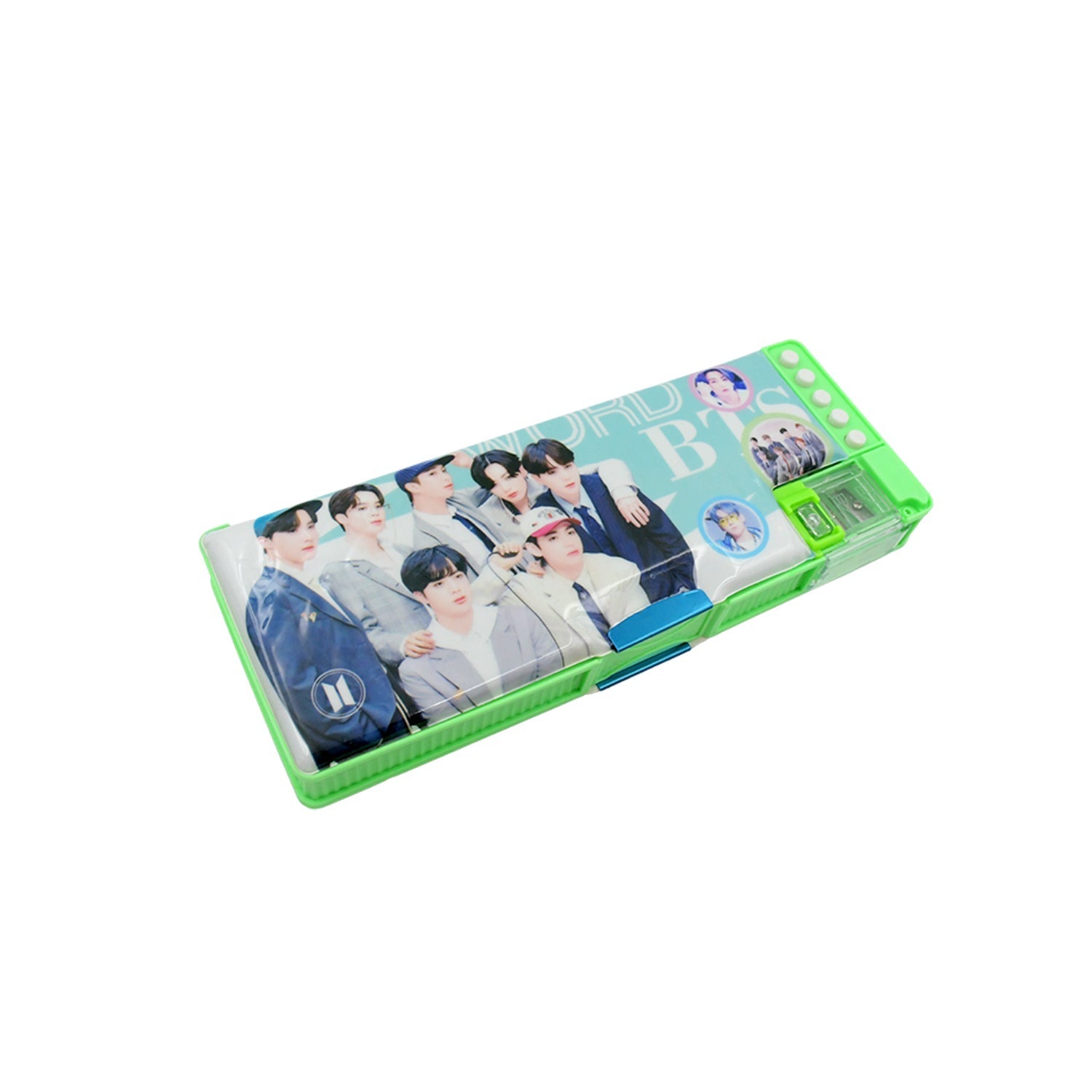 Multipurpose Compass Box (2 Compartments): Cartoon Pencil Case for Kids Your Brand