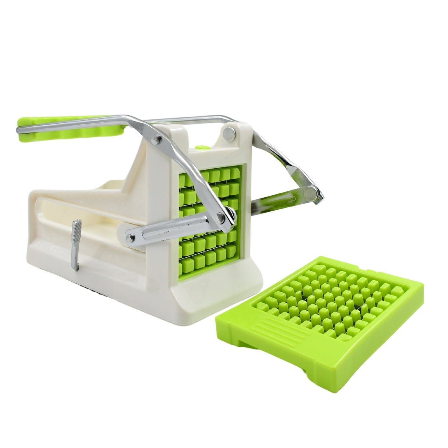 French Fry Cutter, Great with Vegetables, Potato Fries Cutter Professional Vegetable Cutter Stainless Steel Cutter Potato, Onions, Carrots, Cucumbers, Fruits Potato Cutter (1 pc) Your Brand