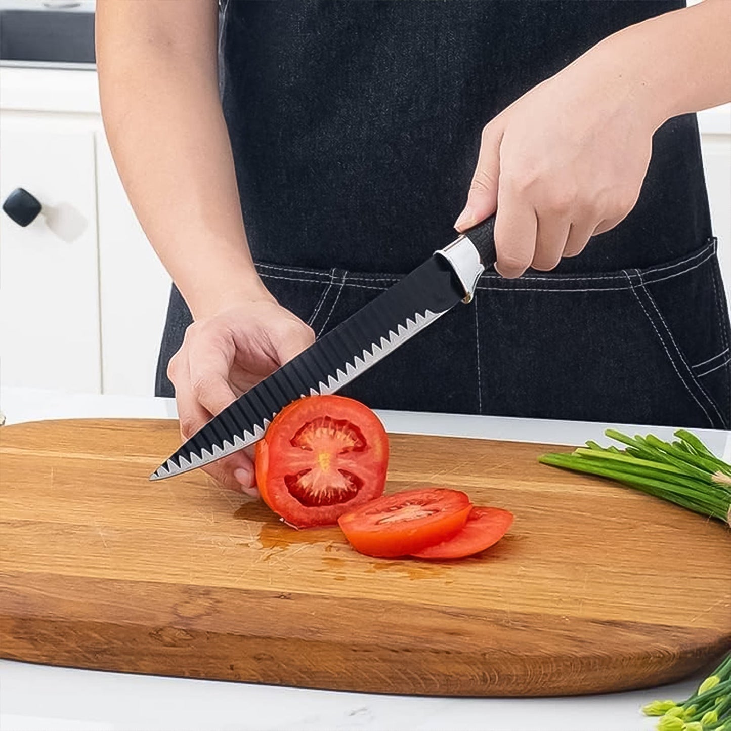 Stainless Steel Knife Set With Chef Peeler And Scissor (6 Pieces) Your Brand