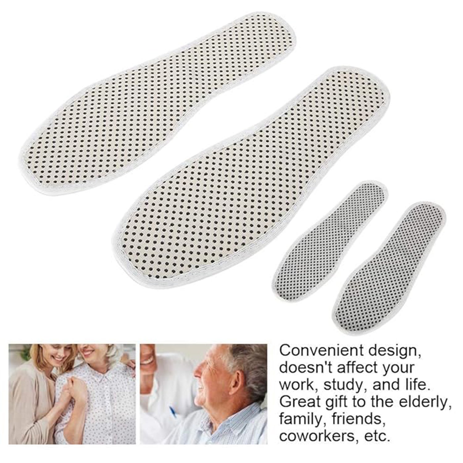 Massage Magnetic Self Heating Insole Shoe, Heating Insole for Women Men - Unisex Warm Insole - Thermal Insoles - Tourmaline Self Heating Shoe Inserts - Warm Shoe Pad (1 Pair) Your Brand