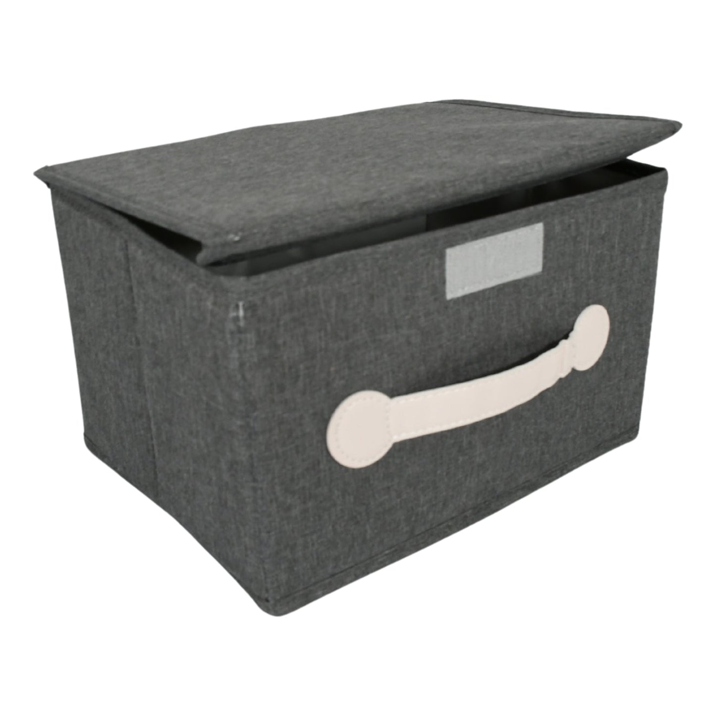 Small Foldable Storage Box With Lid And Handles, Cotton And Linen Storage Bins And Baskets Organizer For Nursery, Closet, Bedroom, Home (28×20×16 Cm / 1 pc) Your Brand