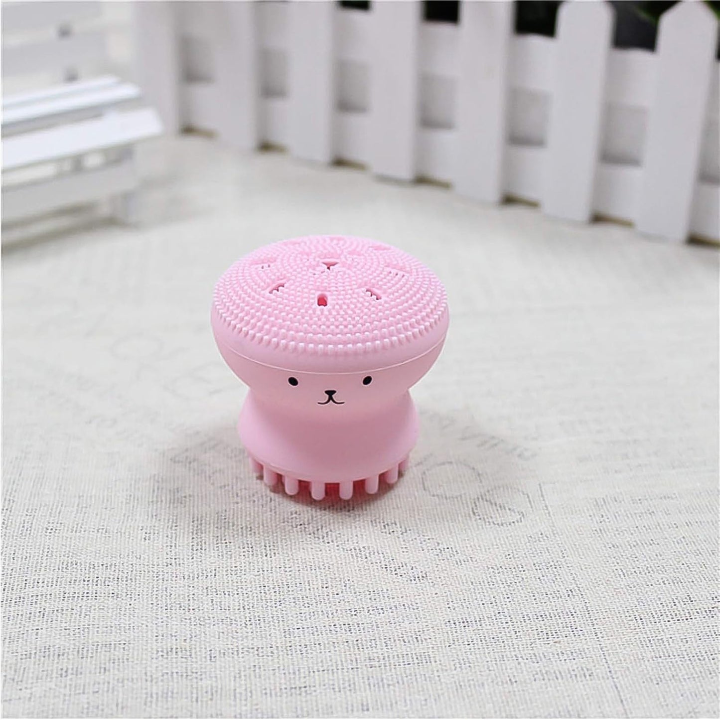 Cute Octopus Shape Silicone Face Scrubber Massager (1 Pc) Your Brand