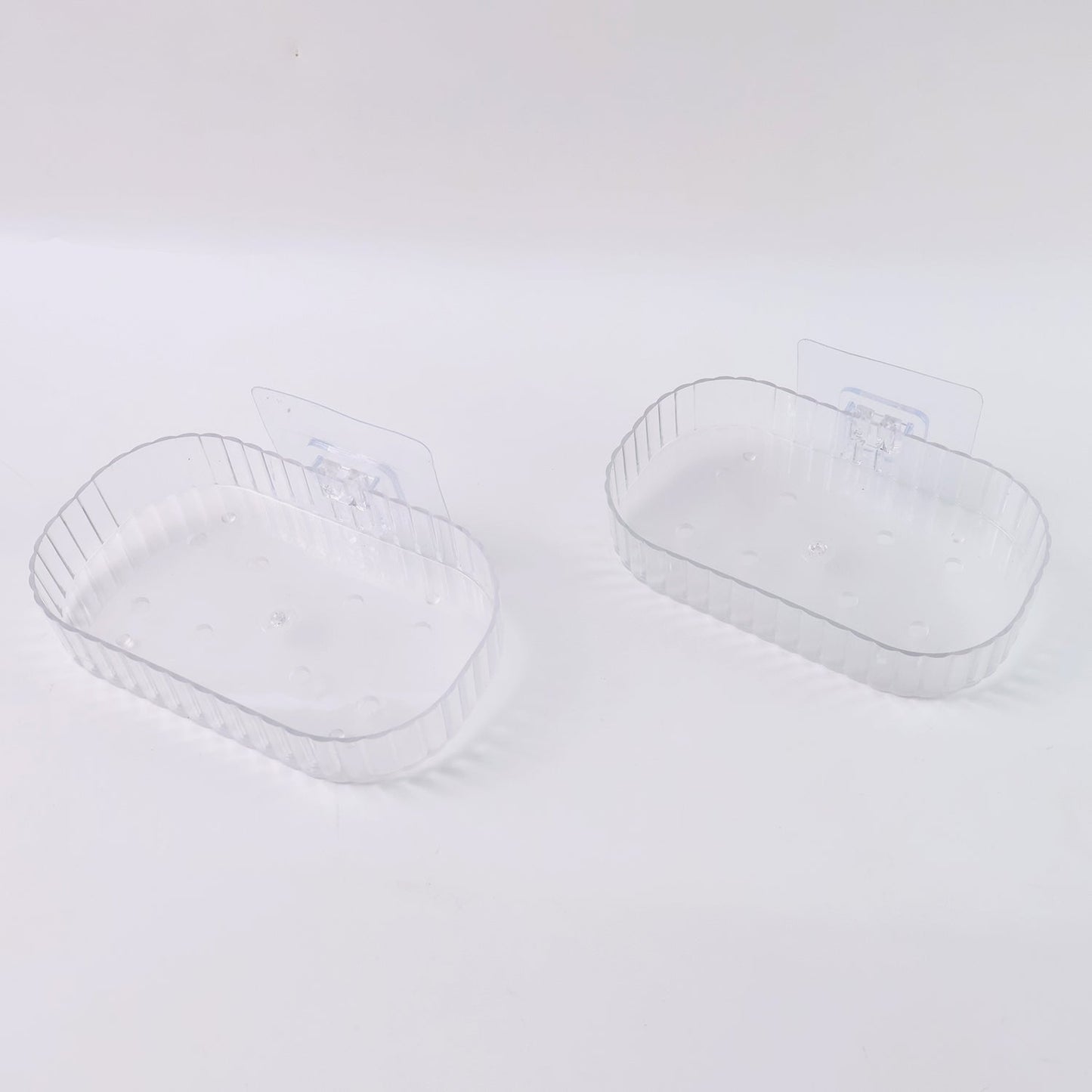 Sleek Transparent Soap Tray with Wall Mount Feature