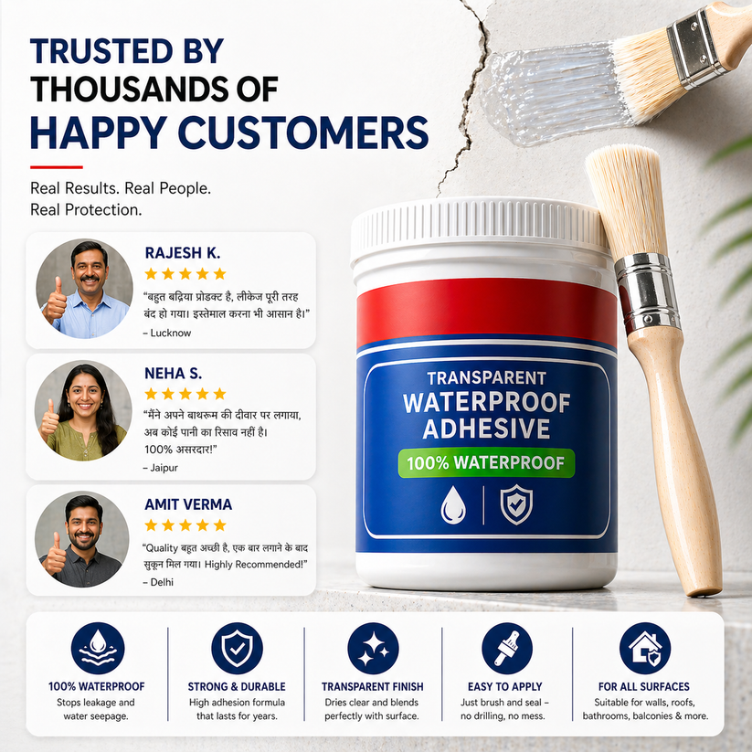 Transparent Waterproof Glue for Roof Water Leakage Solution Water (Buy 1 Get 1 Free) Shopbyte