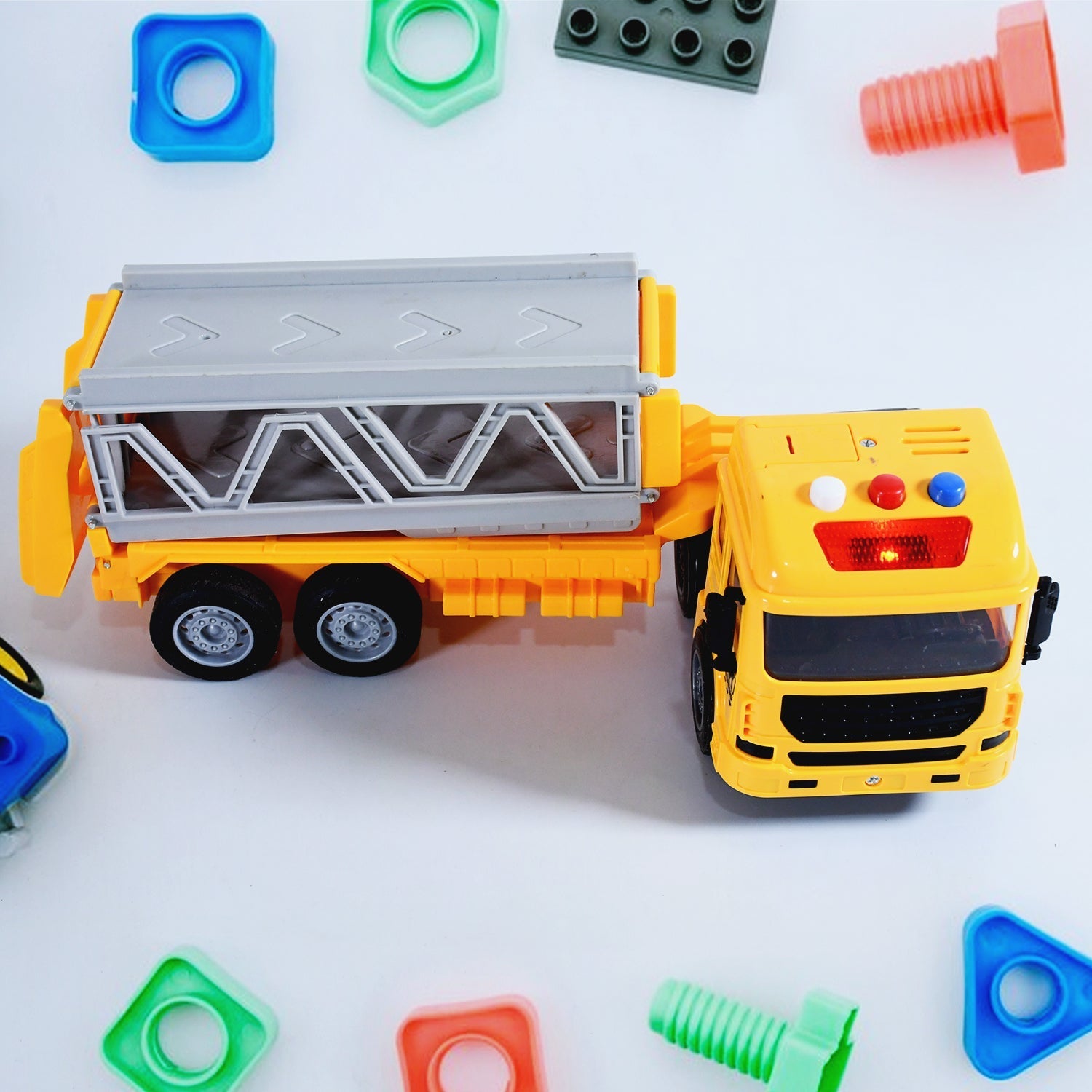 Realistic Long-Haul Toy Vehicle Transport Playset with Lights and Sound Your Brand