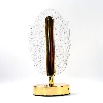 Feather Shape Crystal Lamp 