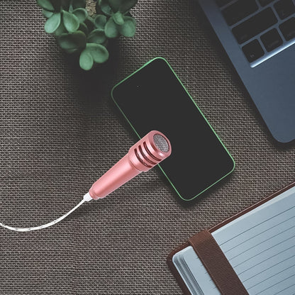 Mini Microphone Mic with Earphone for Voice Recording, Mike Mic Microphone with Handsfree for Mobile Computer, Headphone Handfree Earphone Usb Microphone Vocal Gift Miniature Children (1 Pc) Your Brand