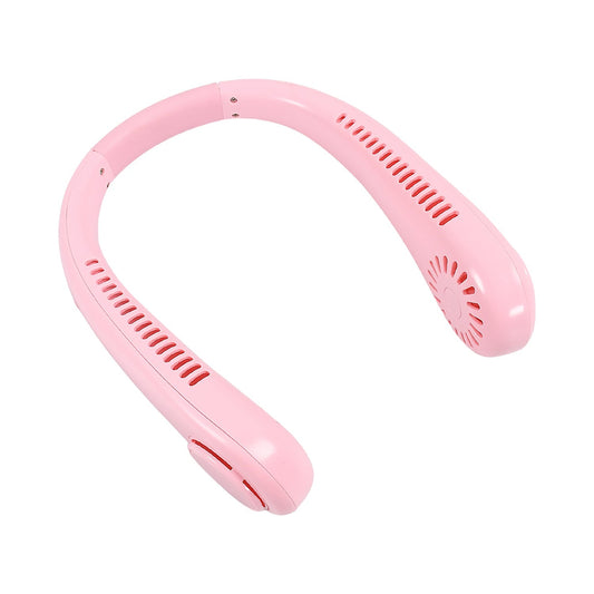 Portable Neck Fan: Holiday Hands Free Bladeless Neck Fan, 360° Cooling Hanging Fan, USB Rechargeable Personal Neck Fan, Wearable Neck Fan Suitable for Traveling Your Brand