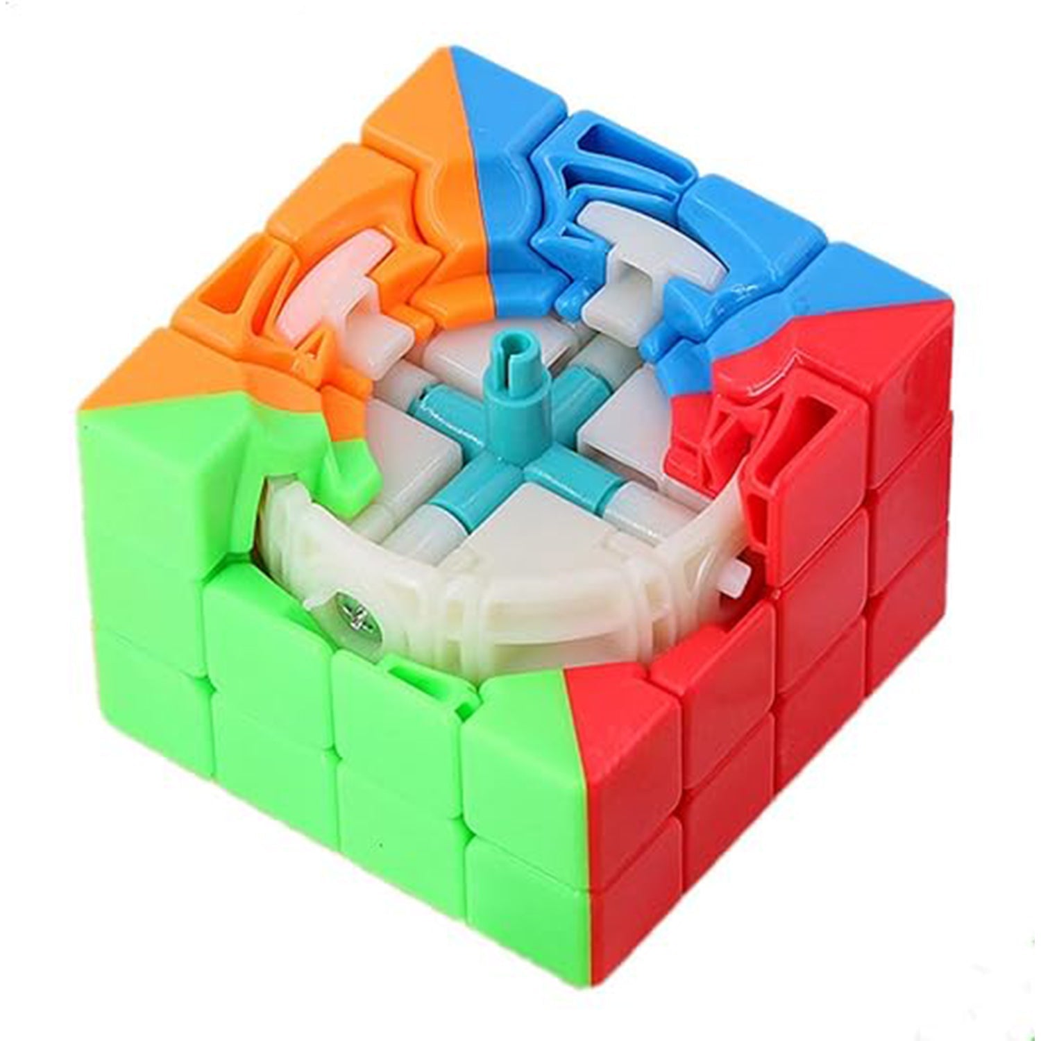 Small Puzzles Cubes 4×4×4 High Speed Sticker Less Magic Cube Game, Kids and Professionals Magic Cube Puzzle Toy, Pack of 1, 8+ Years Your Brand