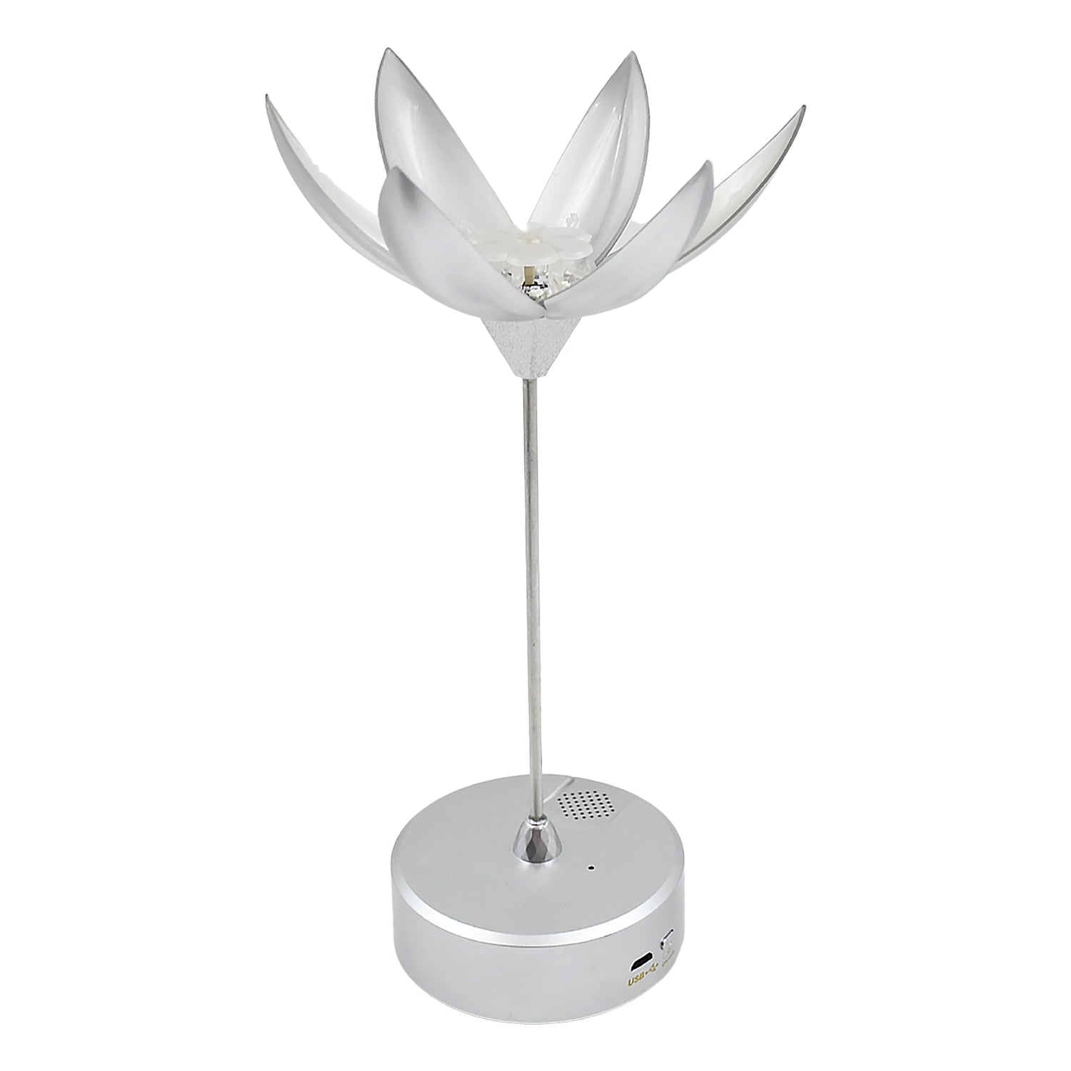 Lotus Flower Lamp with Music, Touch Open and Close, USB Rechargeable (1 Pc / Only One Color) Your Brand