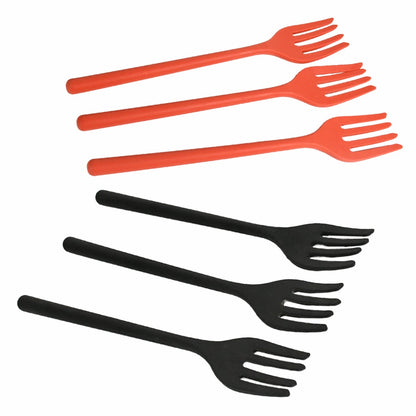 Silicone Flexible Forks, Silicone Cooking Fork Heat Resistant, Multifunctional Nonstick Blending Fork (6 Pcs) Your Brand
