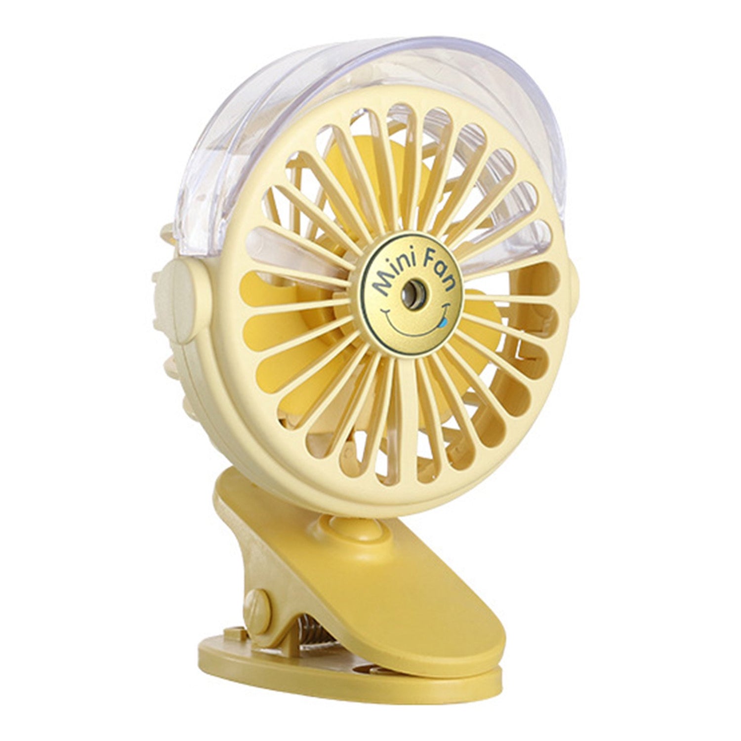 Clip Desk Fan Portable Wind Desktop Table Cooling Fan in Single Button, Adjustment Mini Personal Fan for Home Desktop Office Car Indoor Outdoor Travel (Battery Not Include) Your Brand