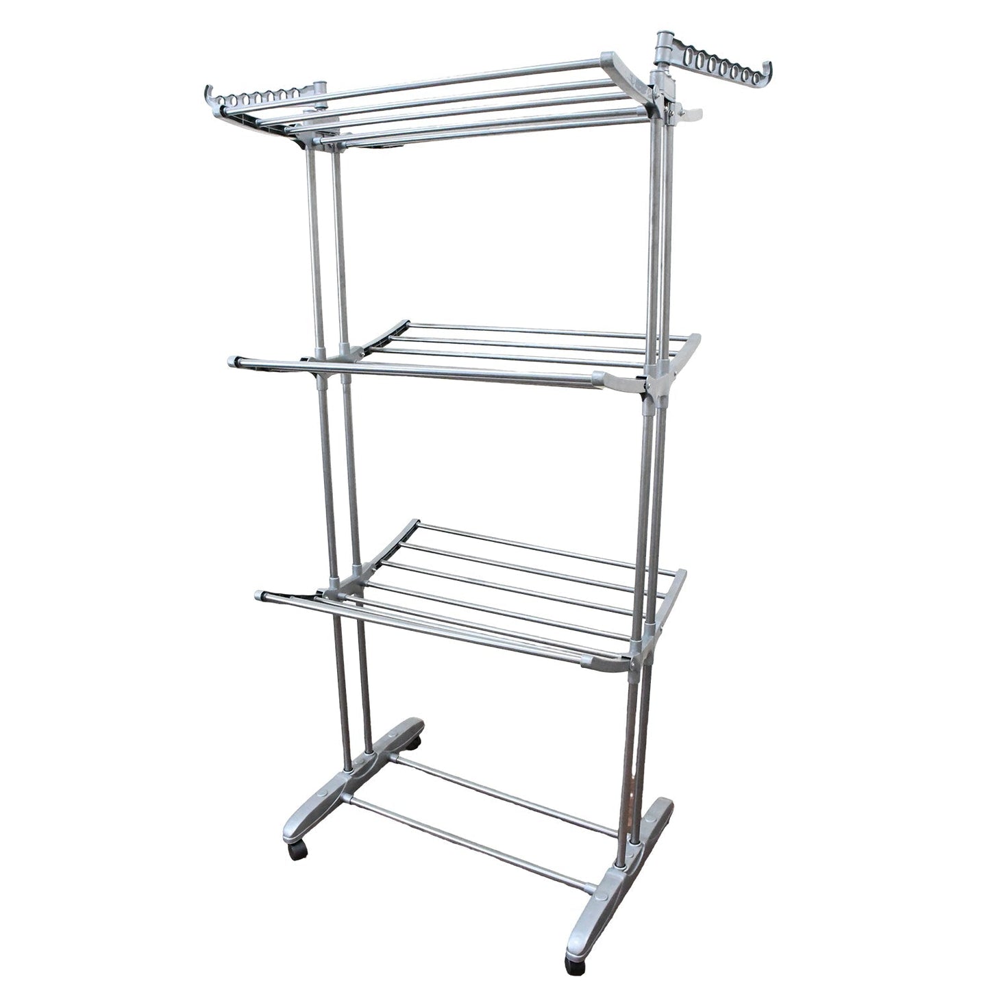 Premium Heavy Duty Stainless Steel 3 Layer Foldable Cloth Drying Stand (1 Set / With Color Box) Your Brand