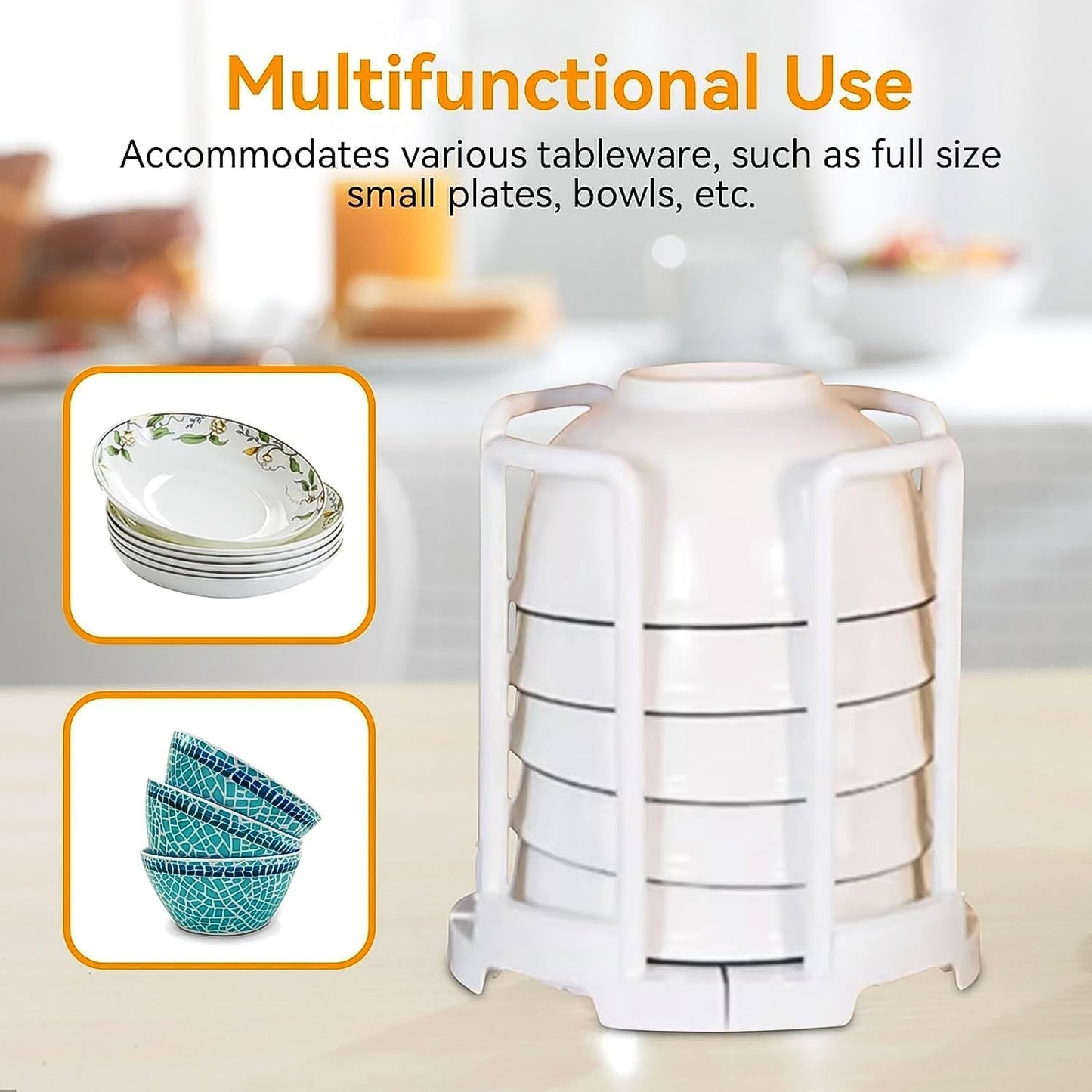 Plastic Bowl Holder Bowl Organizer Drain Rack (1 Pc) Your Brand