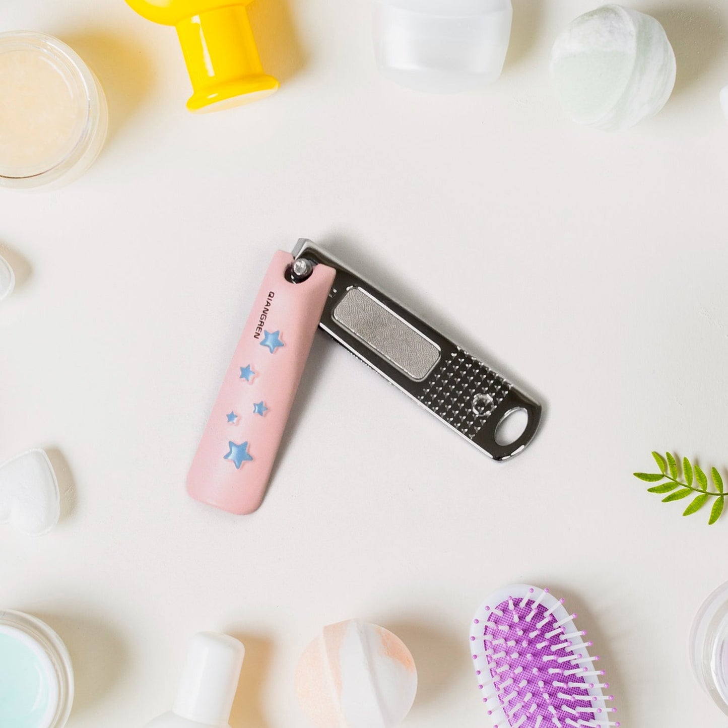 Cute Nail Clipper with Nail Catcher, Nail File - Stainless Steel (1 Pc) Your Brand